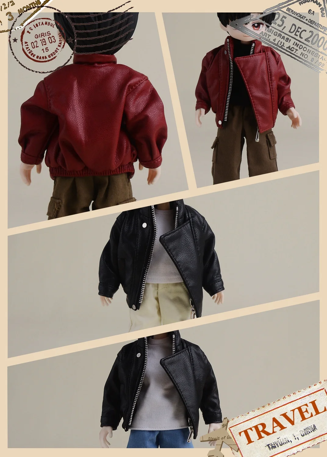 【Clothing Only】1/12 Trend Basic Versatile Short Leather Jacket Casual Pants Jeans For 6inchs BJD Action Figures Body Model
【Clothing Only】1/12 Trend Basic Versatile Short Leather Jacket Casual Pants Jeans For 6inchs BJD Action Figures Body Model