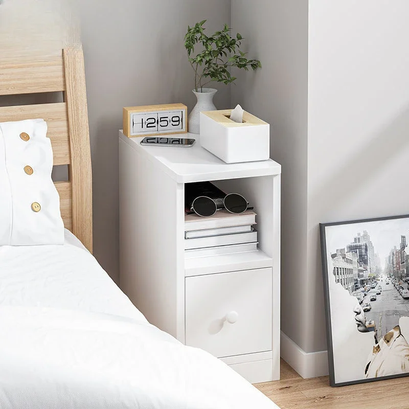 Ultra Narrow Nightstands Bedside Table Modern Minimalist Small Quality Bedside Table Simple Bedroom Solid Wood Mesita Furniture
Ultra Narrow Nightstands Bedside Table Modern Minimalist Small Quality Bedside Table Simple Bedroom Solid Wood Mesita Furniture