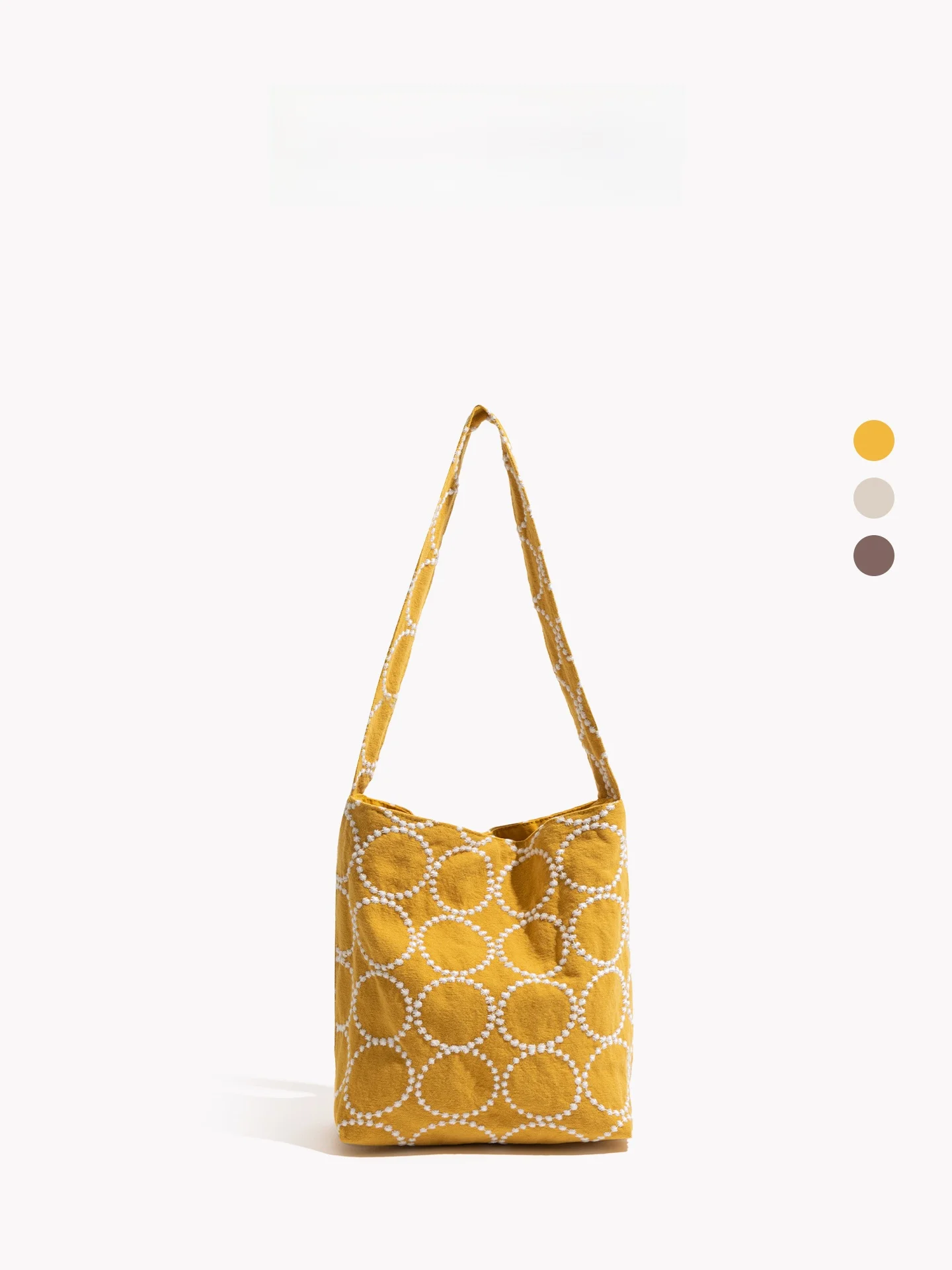 Embroidered Canvas Tote Bag Women's Commuter Shoulder Bag Casual Simple Style Soft Handle Bucket Shape Large Size Canvas Bag
Embroidered Canvas Tote Bag Women's Commuter Shoulder Bag Casual Simple Style Soft Handle Bucket Shape Large Size Canvas Bag