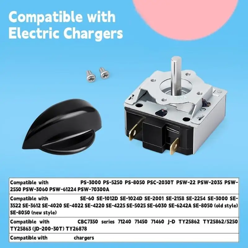 Сменный узел электрического таймера, вращающаяся контрольная сталь, 135 минут
Сменный узел электрического таймера, вращающаяся контрольная сталь, 135 минут