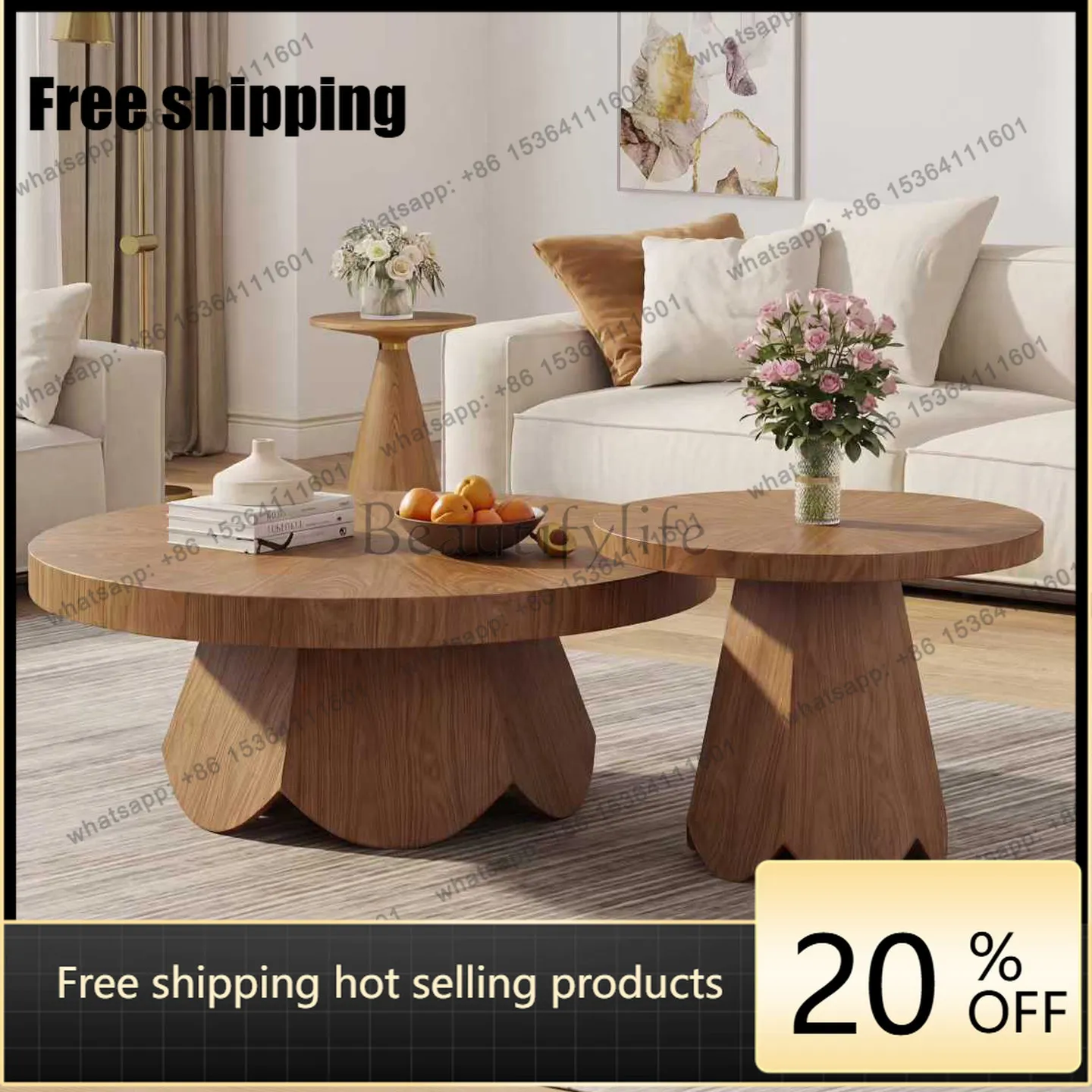 LD25 vintage-style solid wood coffee table modern minimalist living room black walnut wood grain parquet countertop
LD25 vintage-style solid wood coffee table modern minimalist living room black walnut wood grain parquet countertop