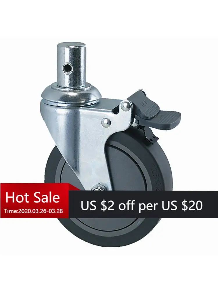 1Pc - 5inch Round Pole Buckle Medical Bed Stretcher Ambulance 28mm Pole PVC/TPR Universal Wheel Silent Casters With Brake
1Pc - 5inch Round Pole Buckle Medical Bed Stretcher Ambulance 28mm Pole PVC/TPR Universal Wheel Silent Casters With Brake