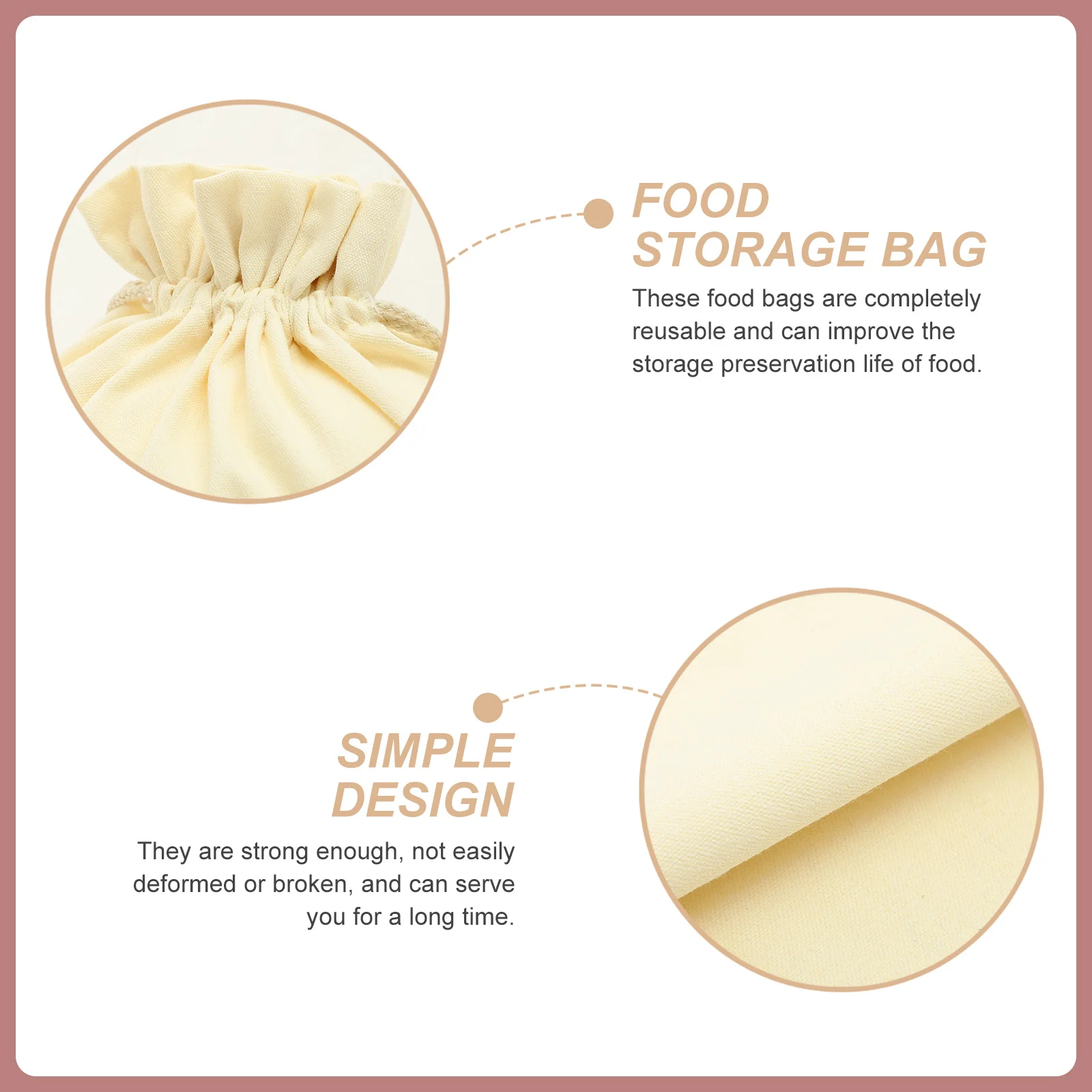 2Pcs Reusable Drawstring Storage Bags Cotton Food Storage Pouches Kitchen Flour Rice Snack Organizer Fabric Bags 
2Pcs Reusable Drawstring Storage Bags Cotton Food Storage Pouches Kitchen Flour Rice Snack Organizer Fabric Bags