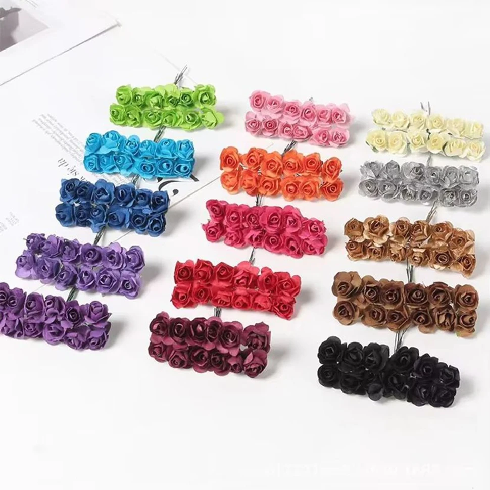 144pcs Artificial Simulation Paperflower Roses UV Protection Festival GardenWreath multicolours Wedding Home Diy Box Scrapbook
144pcs Artificial Simulation Paperflower Roses UV Protection Festival GardenWreath multicolours Wedding Home Diy Box Scrapbook