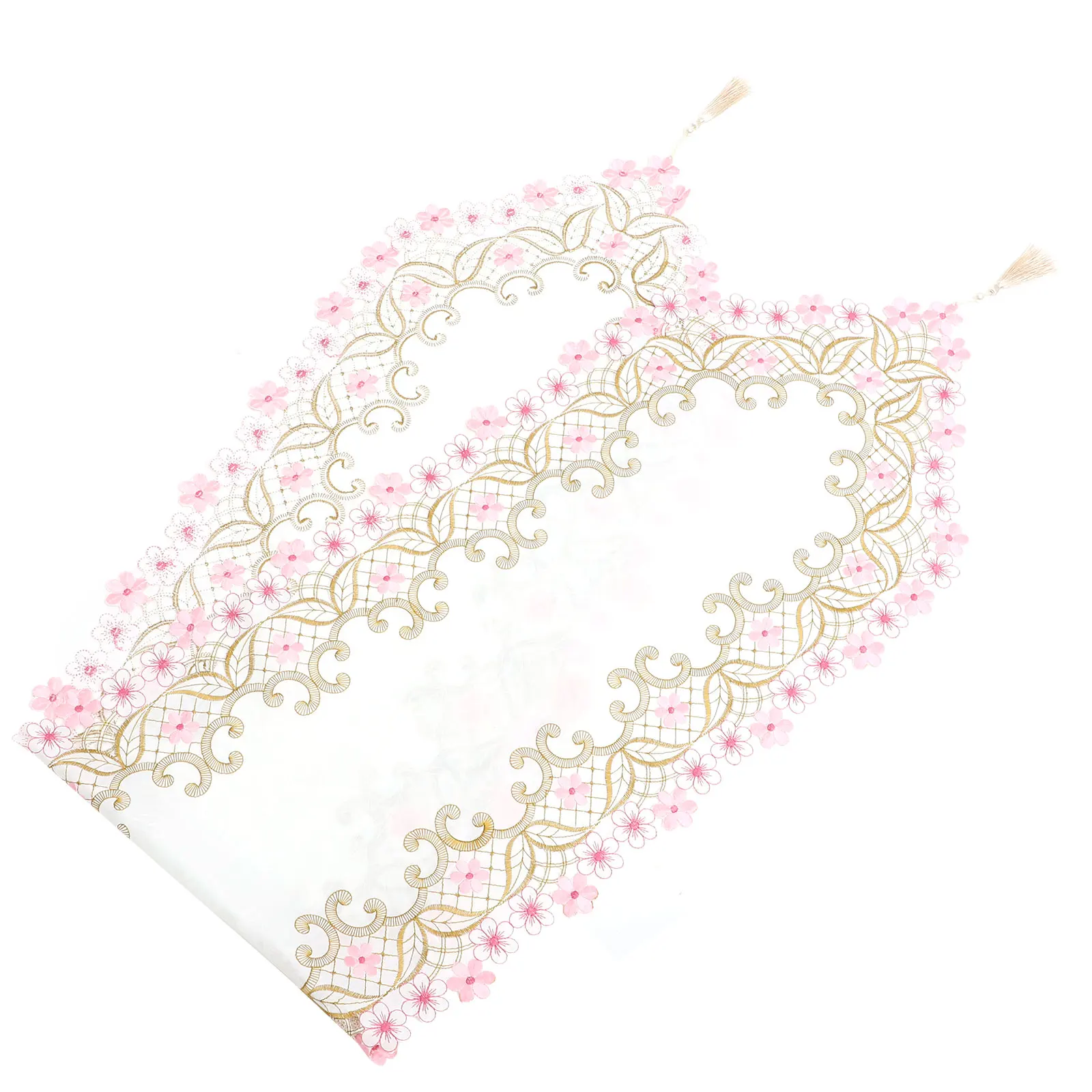 Floral Embroidered Table Runner 40x175cm Pink Reusable Polyester Decorative Kitchen Dining Room Summer Spring Tablecloth
Floral Embroidered Table Runner 40x175cm Pink Reusable Polyester Decorative Kitchen Dining Room Summer Spring Tablecloth