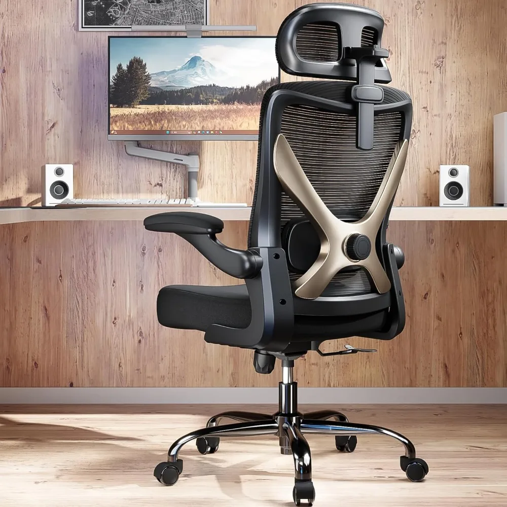 Ergonomic Office Chair-Mesh Computer Desk Chair Comfy, High-Back Gaming Chairs with 3D Headrest & Lumbar Support, Executive Task
Ergonomic Office Chair-Mesh Computer Desk Chair Comfy, High-Back Gaming Chairs with 3D Headrest & Lumbar Support, Executive Task
