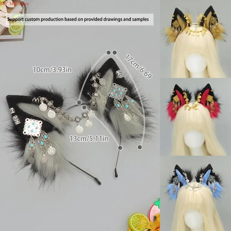 Stylish Animal Ear Hair Accessory Cosplay Props Themed Headband For Halloween Cosmetics Conventions And Costume Event
Stylish Animal Ear Hair Accessory Cosplay Props Themed Headband For Halloween Cosmetics Conventions And Costume Event