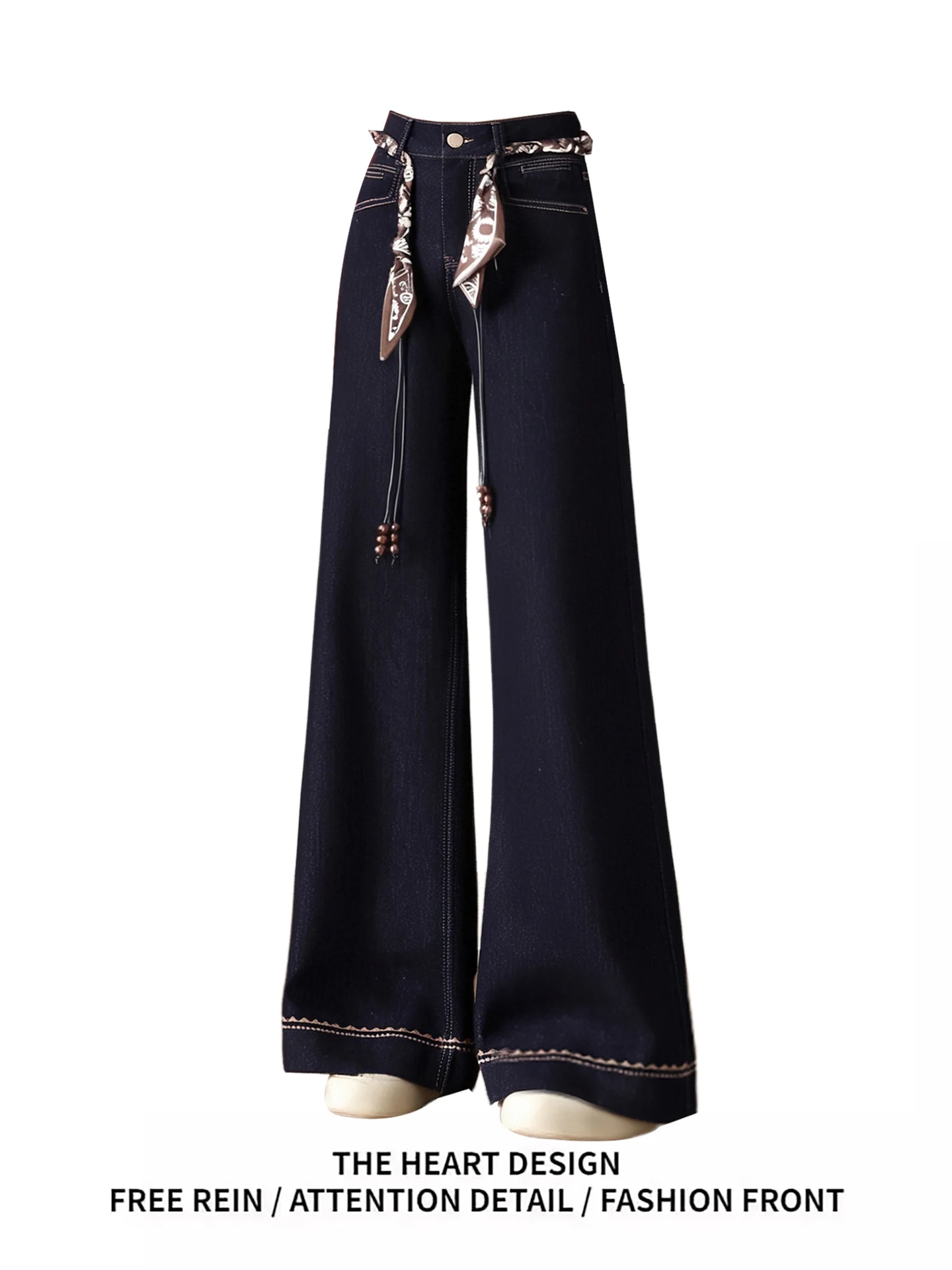 Denim Blue Wide Leg Jeans Women's Autumn 2025 New Sle Ultra ular Pants Silk Scarf Belt Trendy Straight Leg Pants
Denim Blue Wide Leg Jeans Women's Autumn 2025 New Sle Ultra ular Pants Silk Scarf Belt Trendy Straight Leg Pants