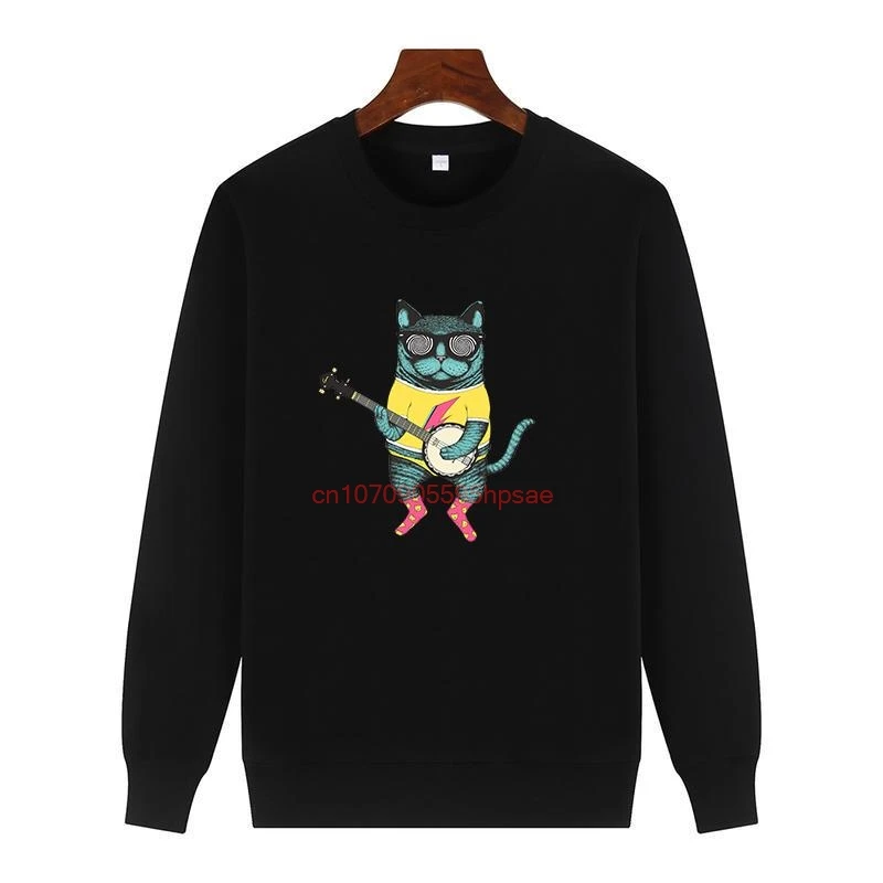Banjo Cat Fashion Harajuku Graphic Sweatshirts Round Neck And Velvet Cotton Thick Sweater Hoodie For All Ages Men's Sportswear
Banjo Cat Fashion Harajuku Graphic Sweatshirts Round Neck And Velvet Cotton Thick Sweater Hoodie For All Ages Men's Sportswear