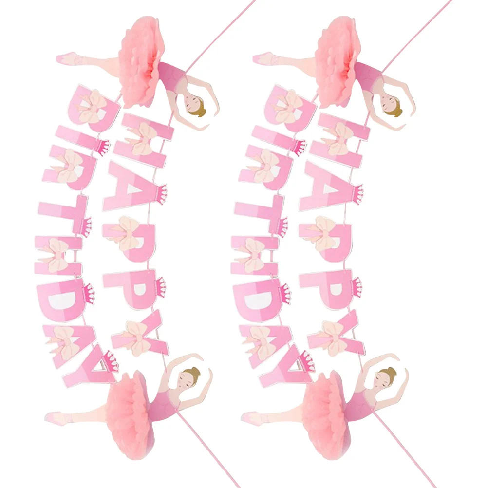 2Pcs Ballet Birthday Banner Decorations Happy Birthday Party Supplies Theme Kids Celebration Decor Festival
2Pcs Ballet Birthday Banner Decorations Happy Birthday Party Supplies Theme Kids Celebration Decor Festival