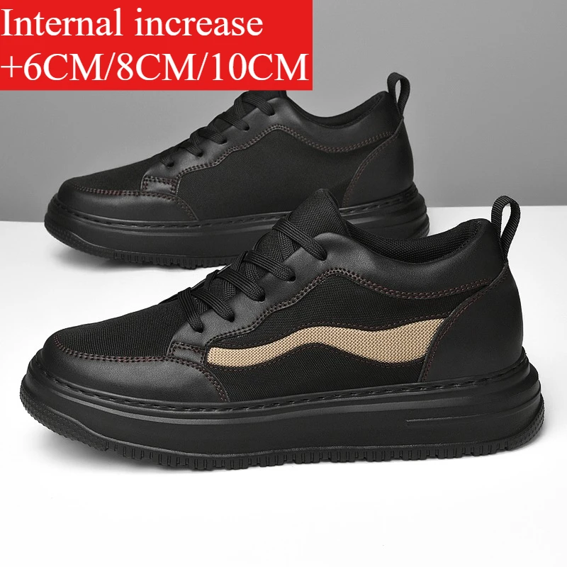 Men's Black Elevator Shoes 6/8/10CM Height Increasing Casual Platform Sneakers Breathable Non-slip Walking Trainers
Men's Black Elevator Shoes 6/8/10CM Height Increasing Casual Platform Sneakers Breathable Non-slip Walking Trainers