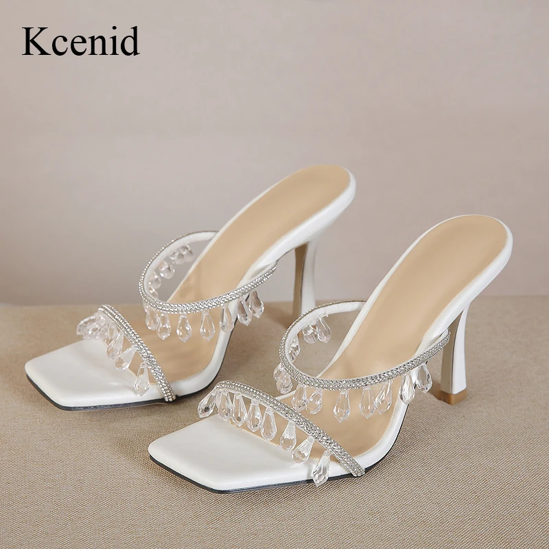Kcenid Summer Sandals For Women Fashion String Bead Slippers Stiletto High Heels Sexy Rhinestone Crystal Banquet Sandals Wedding
Kcenid Summer Sandals For Women Fashion String Bead Slippers Stiletto High Heels Sexy Rhinestone Crystal Banquet Sandals Wedding