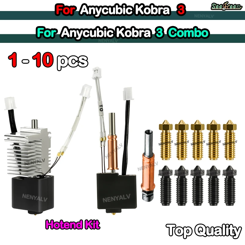 Высококачественные запчасти для Anycubic Kobra3, аксессуары для Anycubic Kobra 3 Combo Hotend, латунная насадка из закаленной стали
Высококачественные запчасти для Anycubic Kobra3, аксессуары для Anycubic Kobra 3 Combo Hotend, латунная насадка из закаленной стали