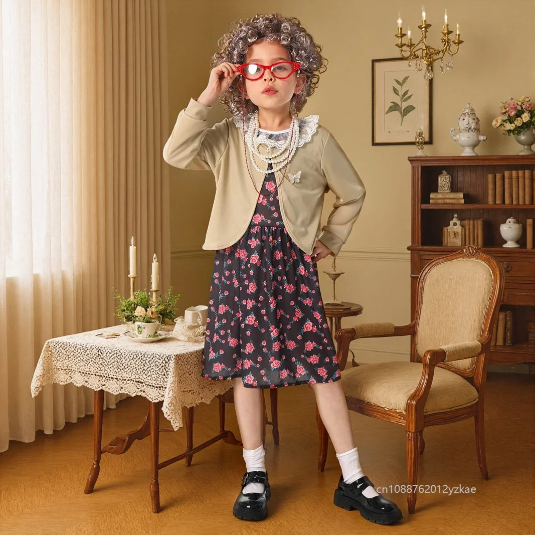 2026 Niños Grandma Role-playing Costume Carnival Chicas 100 Days Of School Stage Show Grandma Gentle Dress Set Old Lady Outfit
2026 Niños Grandma Role-playing Costume Carnival Chicas 100 Days Of School Stage Show Grandma Gentle Dress Set Old Lady Outfit