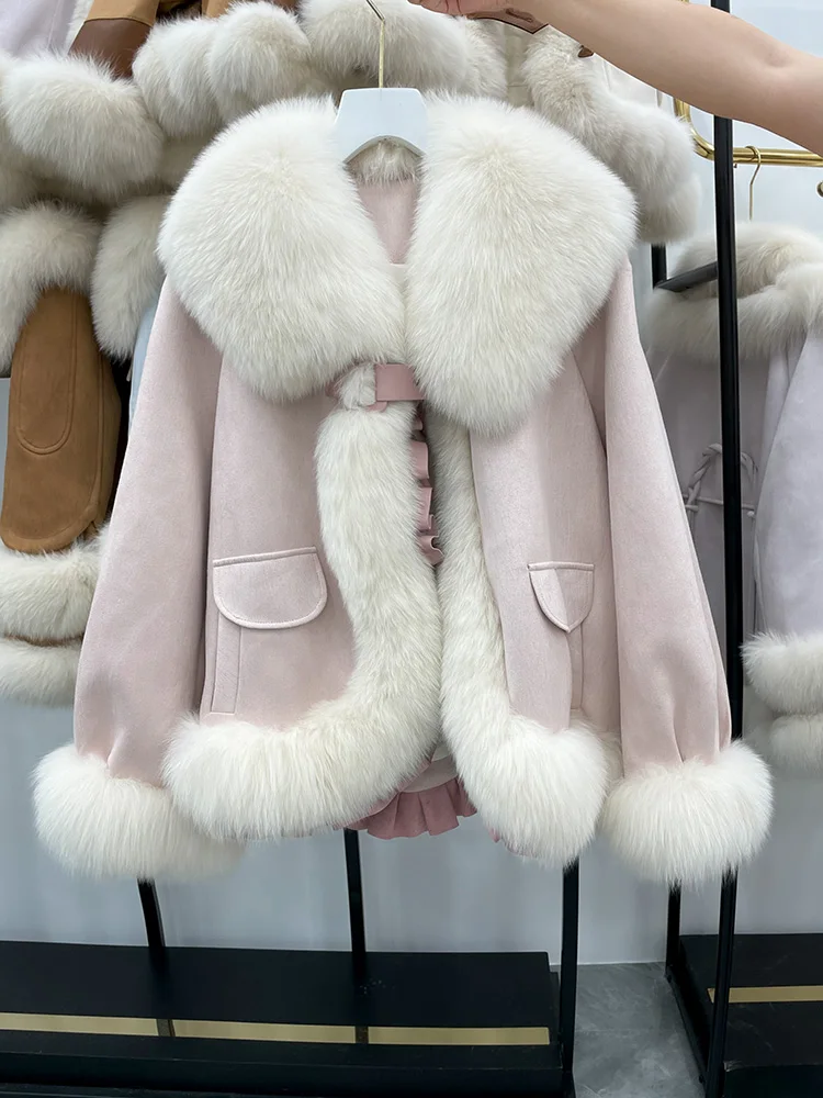 Fashion Women Goose Down Jacket Natural Fox Fur Coat Long Sleeve Casual Warm Female Winter Luxury Ladies Outwear 2023 Fa
Fashion Women Goose Down Jacket Natural Fox Fur Coat Long Sleeve Casual Warm Female Winter Luxury Ladies Outwear 2023 Fa