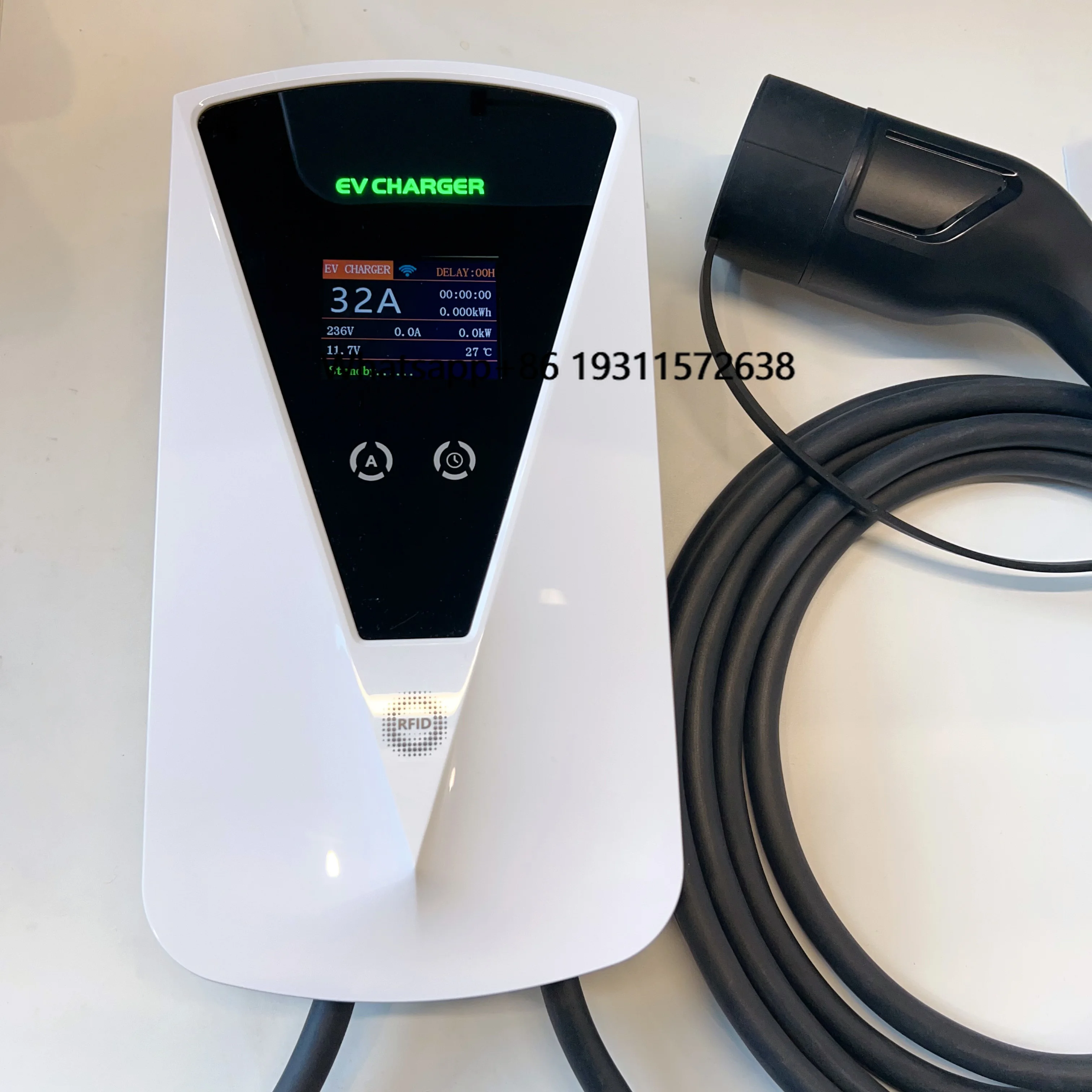 OEM ODM Electric Car EV Charger 7kw 11kw 22kw Type 2 AC Wall Box Home Charging Station with 4.3 Inch LCD Display Condition New
OEM ODM Electric Car EV Charger 7kw 11kw 22kw Type 2 AC Wall Box Home Charging Station with 4.3 Inch LCD Display Condition New