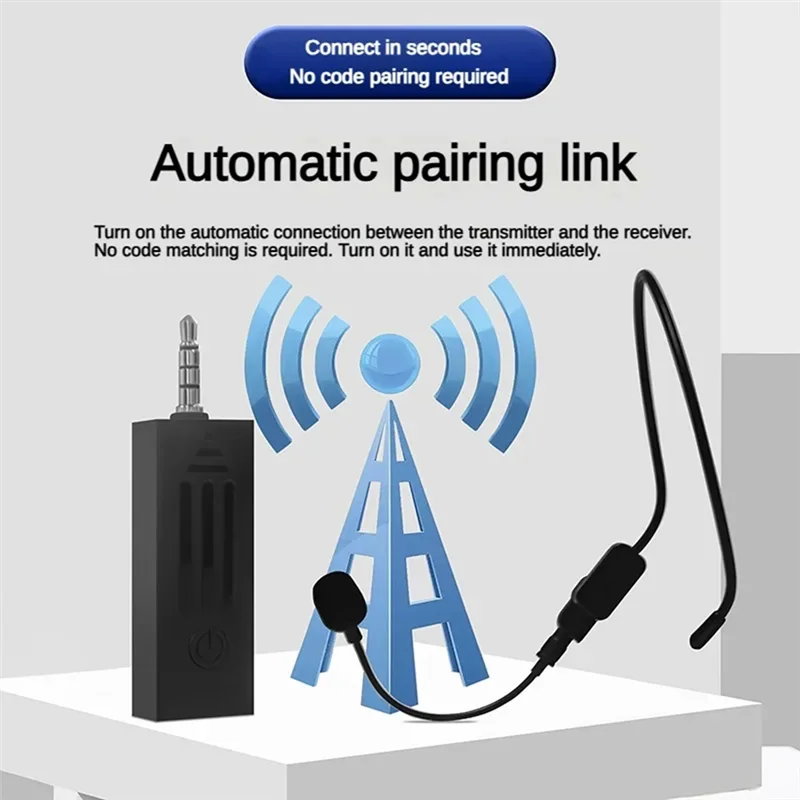 Wireless Head Microphone Interview Recording 2.4G Earphone For Voice Amplifier Speaker Video Shooting-AU47
Wireless Head Microphone Interview Recording 2.4G Earphone For Voice Amplifier Speaker Video Shooting-AU47