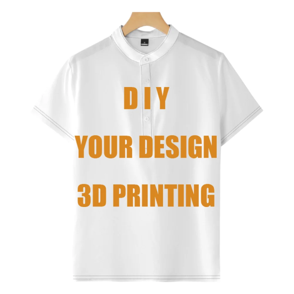 Custom Your Design 3D Printed Standing Collar Shirt Custom Logo Men Casual Tees Design your logo/photo top
Custom Your Design 3D Printed Standing Collar Shirt Custom Logo Men Casual Tees Design your logo/photo top