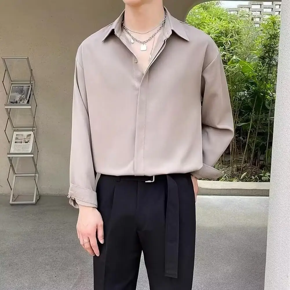 Spring Men Shirt Men's Spring/fall Formal Shirt with Turn-down Collar Single-breasted Design Long Sleeves Stylish for Young
Spring Men Shirt Men's Spring/fall Formal Shirt with Turn-down Collar Single-breasted Design Long Sleeves Stylish for Young