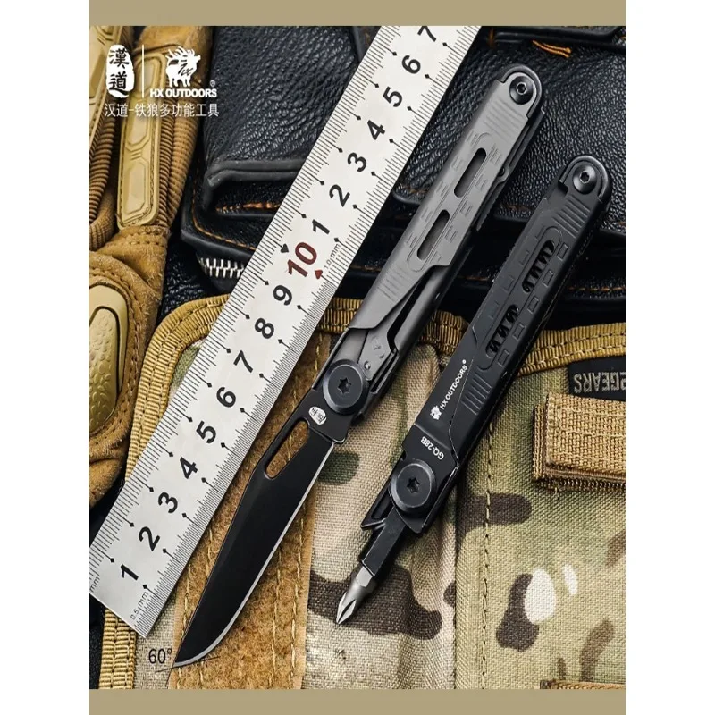 Многофункциональный инструмент для кемпинга HX OUTDOORS Iron Wolf, карманный нож EDC
Многофункциональный инструмент для кемпинга HX OUTDOORS Iron Wolf, карманный нож EDC