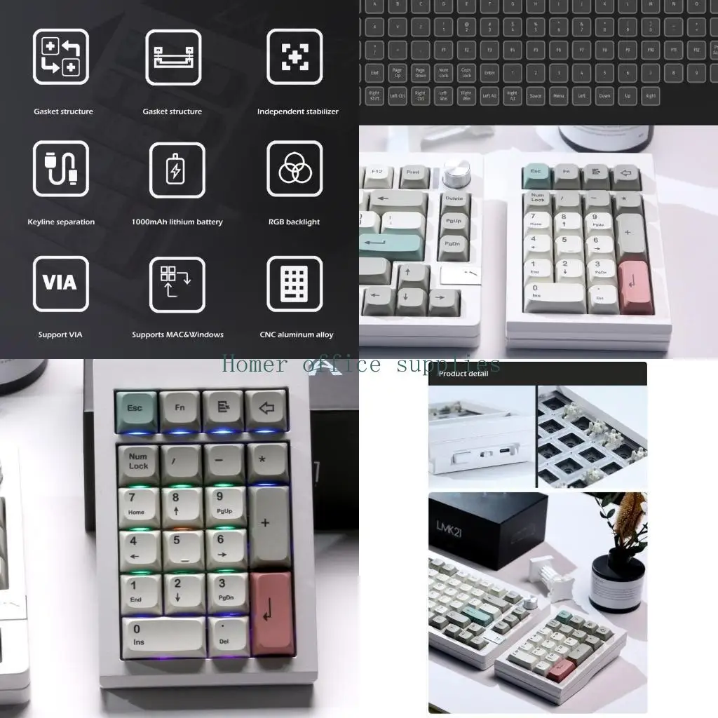 K43B Цифровой клавиатура числовой клавиатуры Typec 2.4g BluetoothCompatible Typec 3Modes
K43B Цифровой клавиатура числовой клавиатуры Typec 2.4g BluetoothCompatible Typec 3Modes