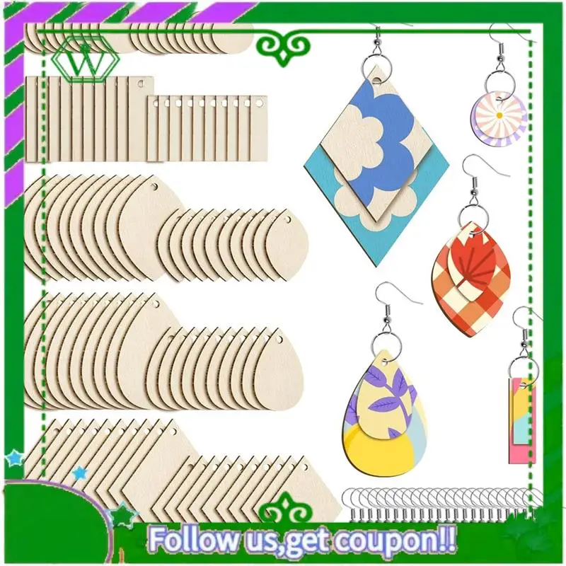 Latest-Unfinished Wooden Earrings Teardrop/Wood Earring Blanks 100 Pieces Earring Hooks And 100 Pieces Jump Rings
Latest-Unfinished Wooden Earrings Teardrop/Wood Earring Blanks 100 Pieces Earring Hooks And 100 Pieces Jump Rings