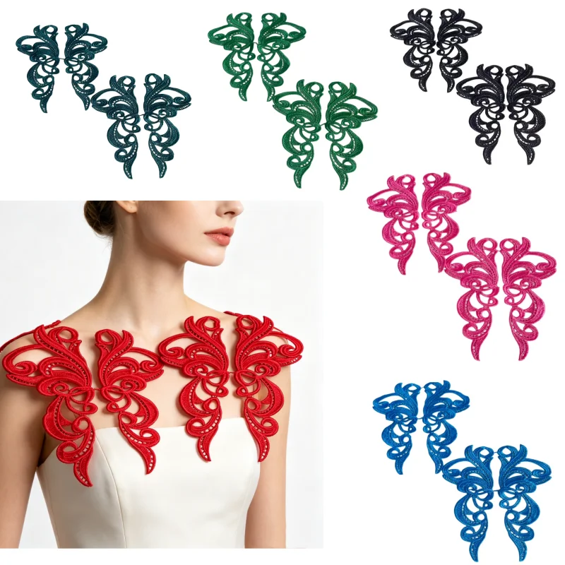 2 sets of cute and exquisite embroidered fabric accessories for DIY - suitable for sewing onto clothes, dresses, and hats
2 sets of cute and exquisite embroidered fabric accessories for DIY - suitable for sewing onto clothes, dresses, and hats