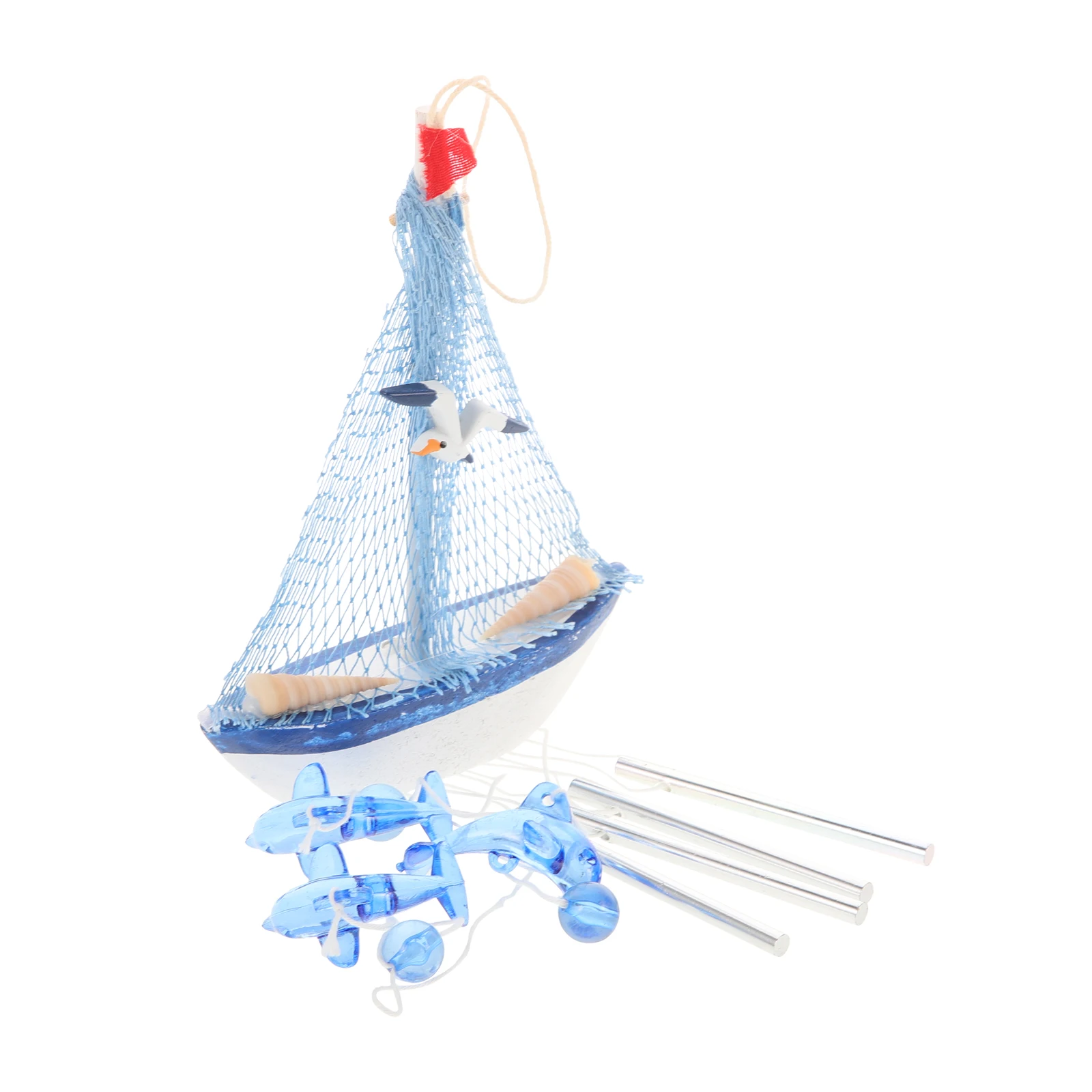 Dolphin Wind Chime Hanging Bell Sailboat Home Office Children Room Blue Resin Wood Steel Durable Sweet Sound Breeze Car Garden
Dolphin Wind Chime Hanging Bell Sailboat Home Office Children Room Blue Resin Wood Steel Durable Sweet Sound Breeze Car Garden