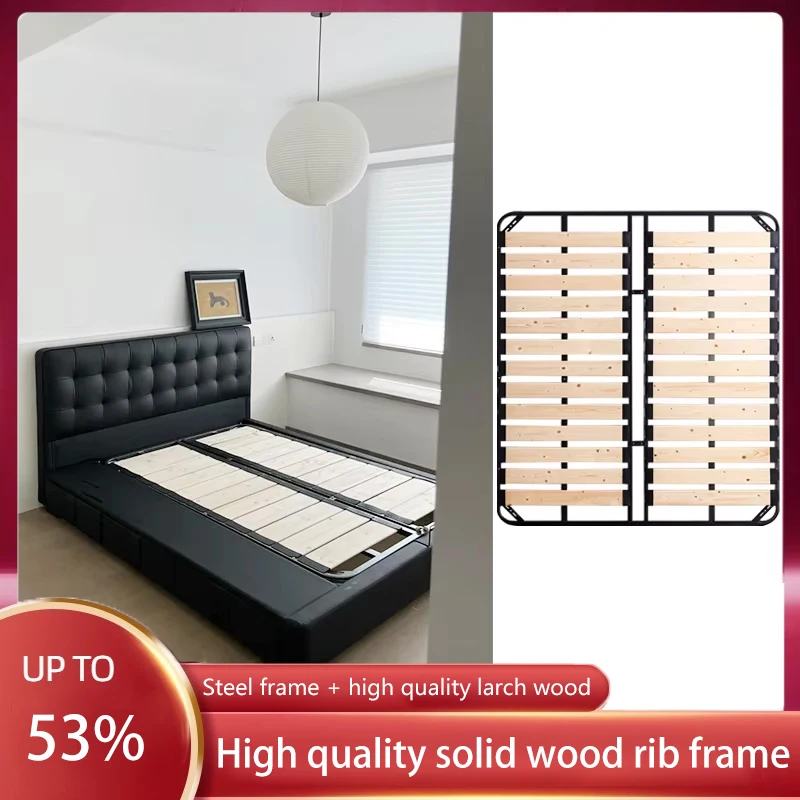 Row Frame Bed Frame Tatami Encrypted Moisture-proof Silent Bed Board Solid Wood Dragon Frame Support Frame Steel Frame Foldable
Row Frame Bed Frame Tatami Encrypted Moisture-proof Silent Bed Board Solid Wood Dragon Frame Support Frame Steel Frame Foldable
