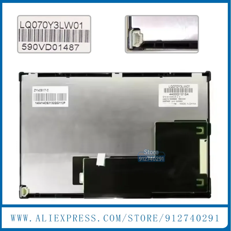 LQ070Y3LW01 ZYX0917-0 Original 7 Inch LQ070Y3LW01 Industrial TFT LCD Display Screen Panel 100% Test 800×480
LQ070Y3LW01 ZYX0917-0 Original 7 Inch LQ070Y3LW01 Industrial TFT LCD Display Screen Panel 100% Test 800×480