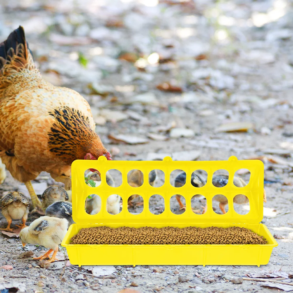 2Pcs Automatic Chicken Feeder Plastic Flip-Over Large Capacity Long Feeding Trough Easy Clean Poultry Feeding Container
2Pcs Automatic Chicken Feeder Plastic Flip-Over Large Capacity Long Feeding Trough Easy Clean Poultry Feeding Container