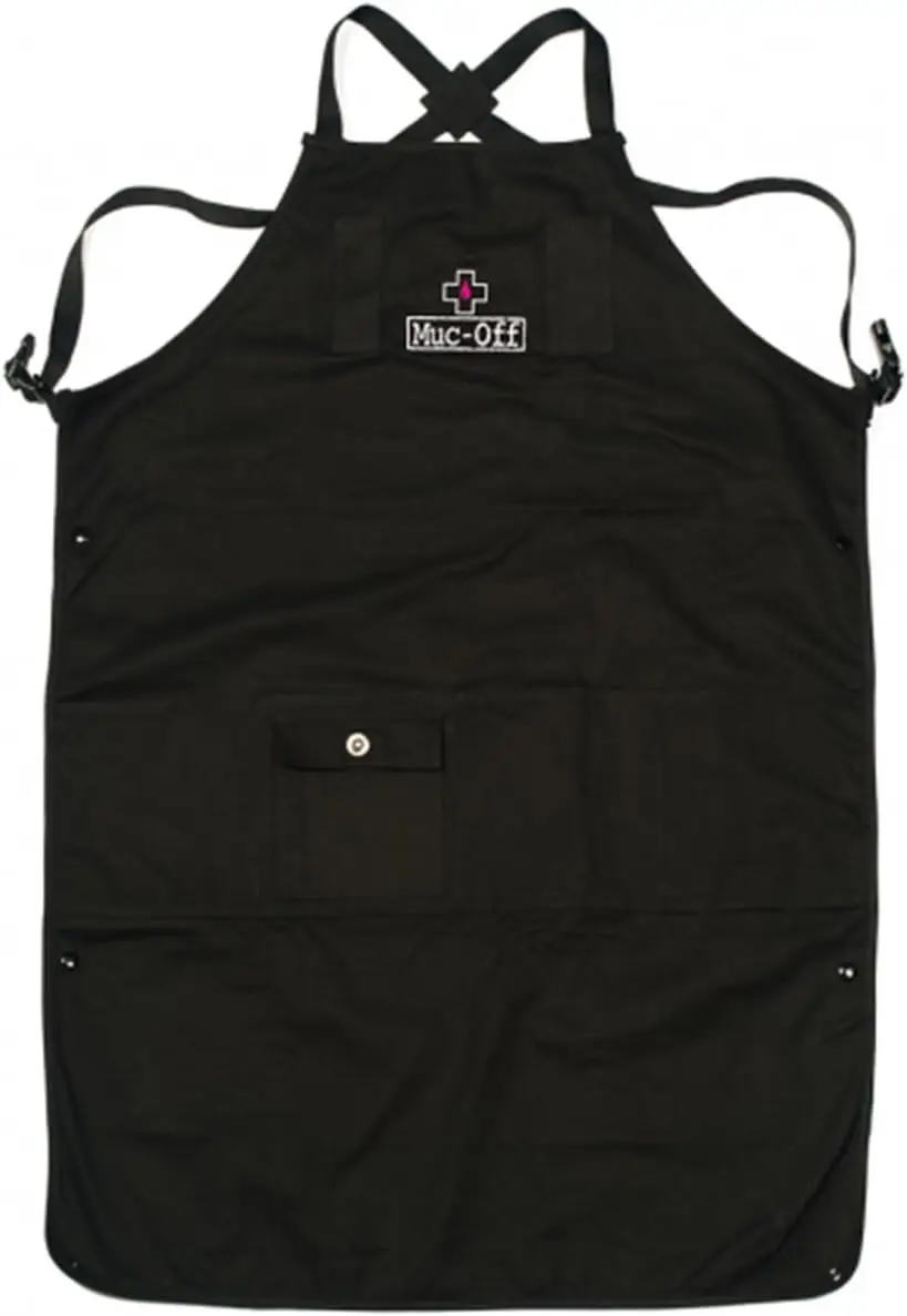 Workshop Apron - Unisex, Adjustable Length Black Apron with Front Pocket - Perfect for Protecting Clothes During Bike Cleaning a
Workshop Apron - Unisex, Adjustable Length Black Apron with Front Pocket - Perfect for Protecting Clothes During Bike Cleaning a