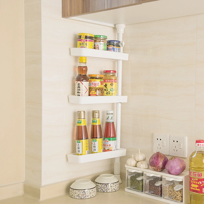 Retractable 3-Layer Punch-free Kitchen Spice Rack Organzier Single Rod Rotating Seasoning Storage Rack Kitchen Sorting Shelf
Retractable 3-Layer Punch-free Kitchen Spice Rack Organzier Single Rod Rotating Seasoning Storage Rack Kitchen Sorting Shelf