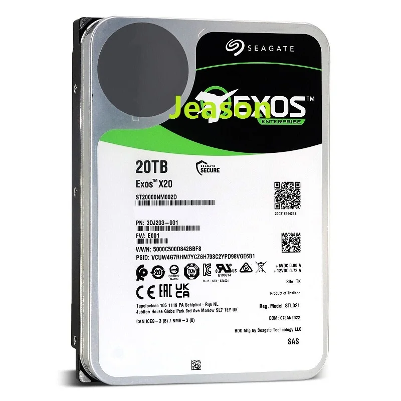 New FOR Seagate Exos X20 20TB SAS 12Gb/s 3.5" Enterprise Hard Drive ST20000NM002D
New FOR Seagate Exos X20 20TB SAS 12Gb/s 3.5" Enterprise Hard Drive ST20000NM002D