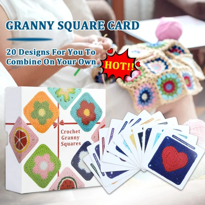 2025 New DIY Knitted Pattern Cards Knitting Pattern Card Set 20 Granny Square Designs Ideal for Beginners Adults
2025 New DIY Knitted Pattern Cards Knitting Pattern Card Set 20 Granny Square Designs Ideal for Beginners Adults