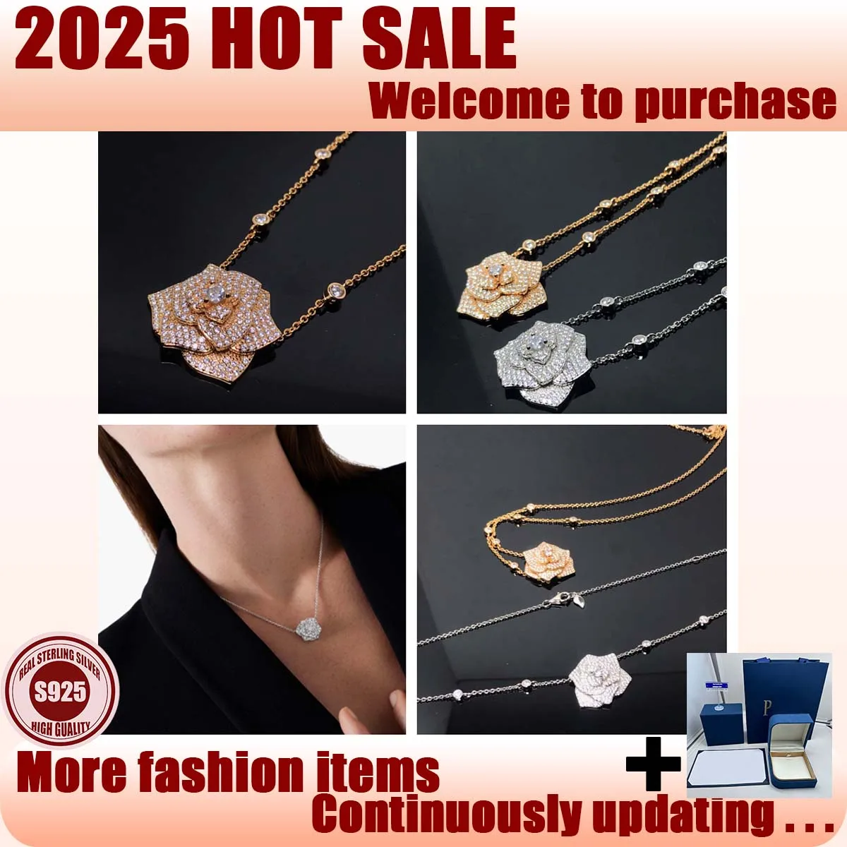 S925 Silver Fashion New Product Starry Sky Flower Series 2025 Popular Niche Female Charm Small Pendant with Box Free Shipping
S925 Silver Fashion New Product Starry Sky Flower Series 2025 Popular Niche Female Charm Small Pendant with Box Free Shipping