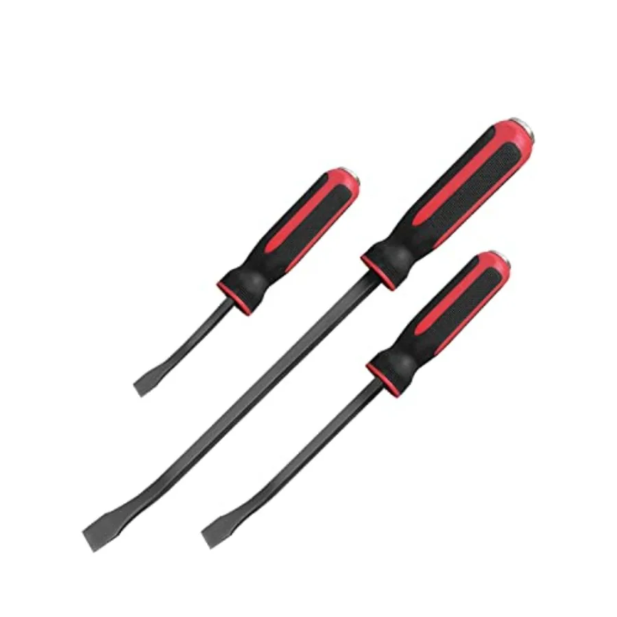 ROTATION Pry Bar Set, Strike Cap Handle, Angled Tip, Rust proof finish, Machanic Tools for prying, scraping, lifting, pulling 3
ROTATION Pry Bar Set, Strike Cap Handle, Angled Tip, Rust proof finish, Machanic Tools for prying, scraping, lifting, pulling 3