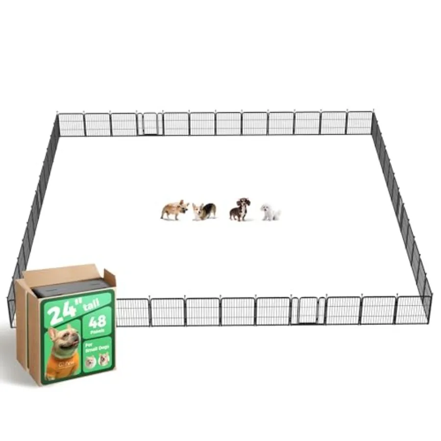 Rollick Unleashed Dog Playpen for Indoor Yard RV Camping 24 inch 48 Panels for Small and Puppy Dogs Black│Patented
Rollick Unleashed Dog Playpen for Indoor Yard RV Camping 24 inch 48 Panels for Small and Puppy Dogs Black│Patented
