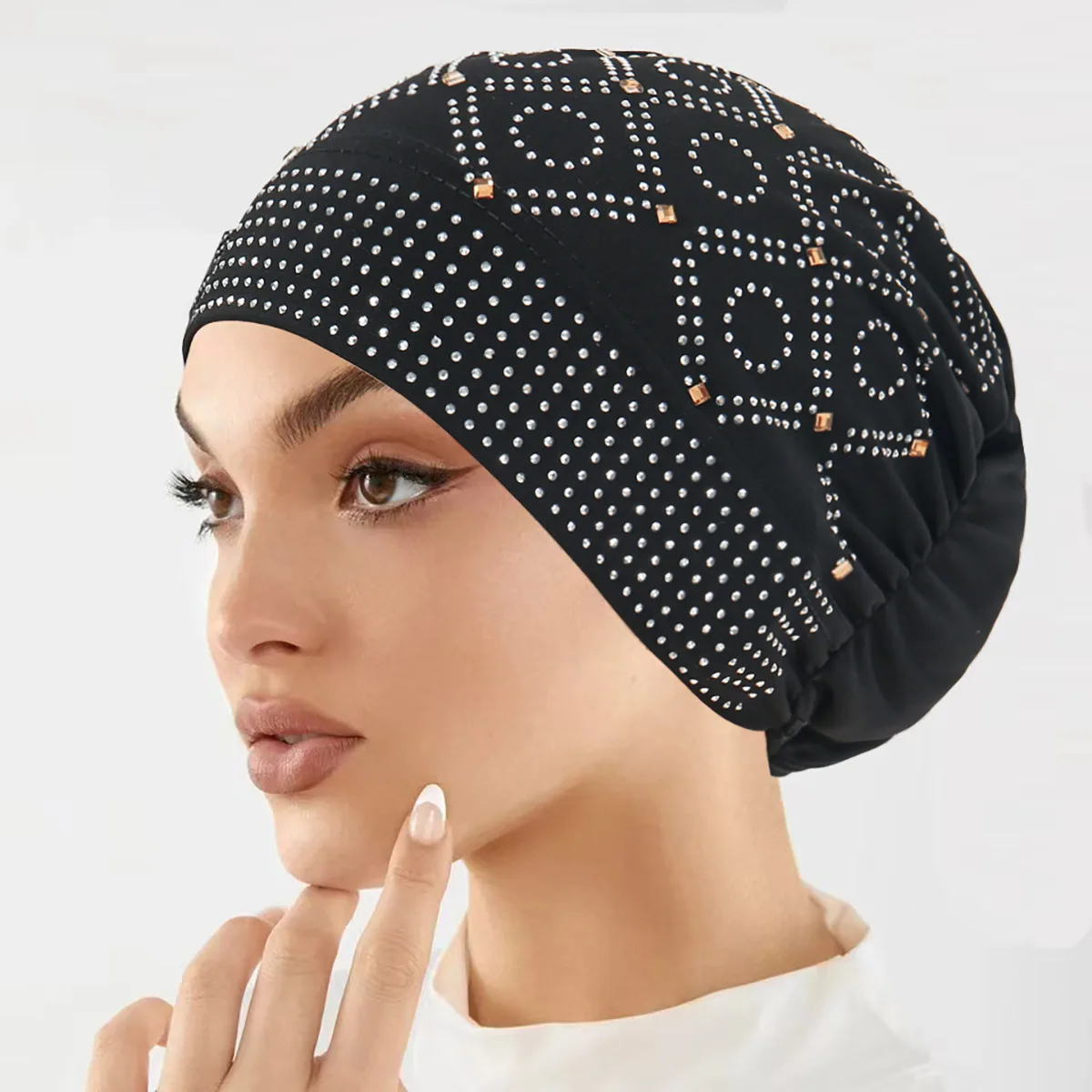 New Fashion Diamonds Headscarf Hat Muslim Women Head Cover Underscarf Beanies Inner Hijab Bonnet Hair Loss Headwrap Cap Undercap
New Fashion Diamonds Headscarf Hat Muslim Women Head Cover Underscarf Beanies Inner Hijab Bonnet Hair Loss Headwrap Cap Undercap