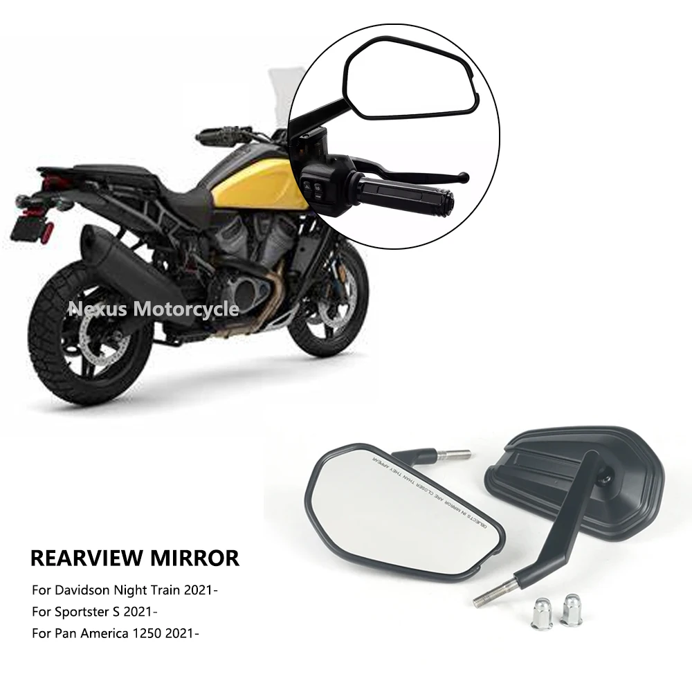 Motorcycle Handlebar Rearview Rear View Mirror Side Mirrors Kit For Davidson Night Train Sportster S Pan America 1250 S 2021-
Motorcycle Handlebar Rearview Rear View Mirror Side Mirrors Kit For Davidson Night Train Sportster S Pan America 1250 S 2021-