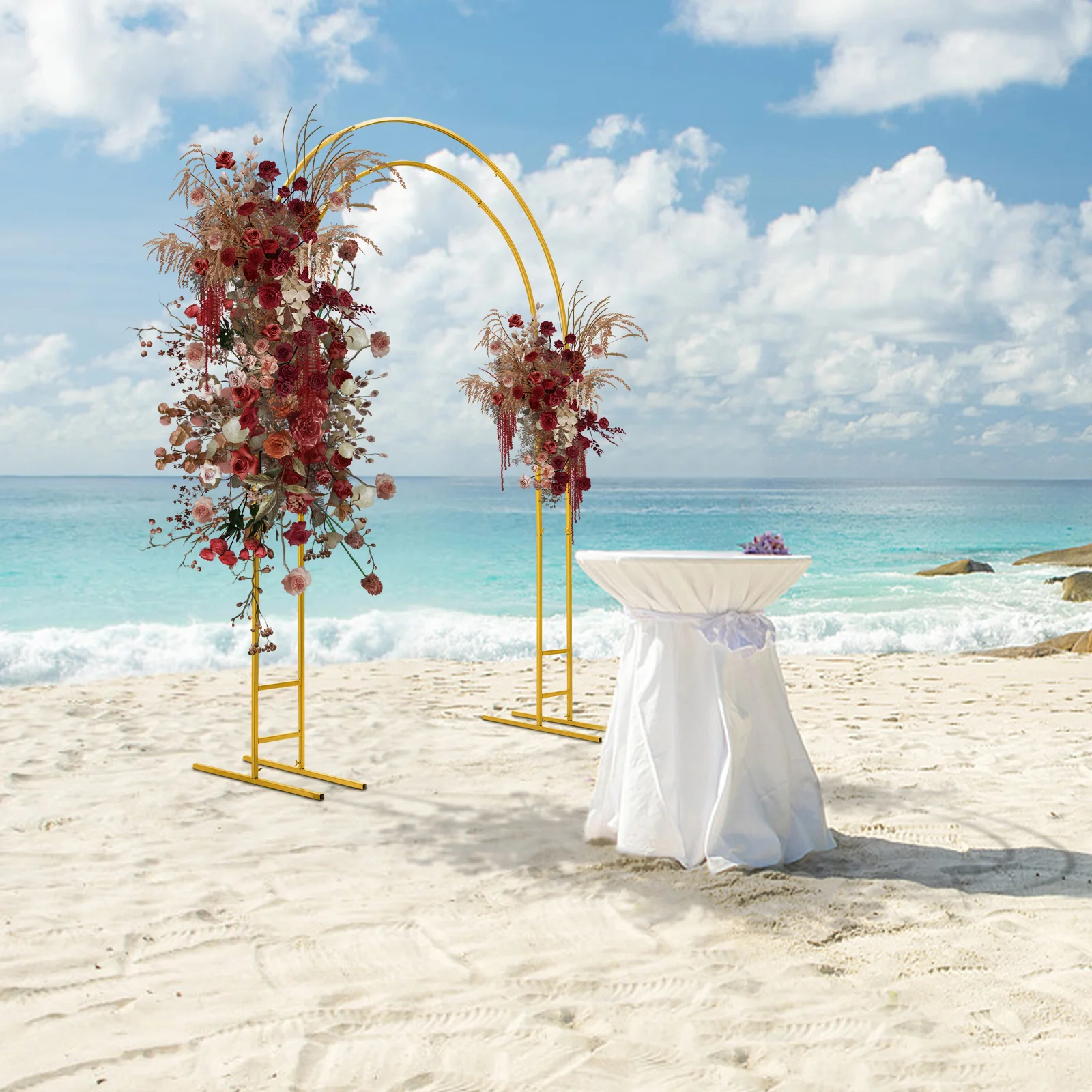 2.2m Metal Wedding Arch, Balloon Arch Backdrop Arch Stand for Wedding,Bridal, Garden, Yard,Indoor Outdoor Party Decoration Gold
2.2m Metal Wedding Arch, Balloon Arch Backdrop Arch Stand for Wedding,Bridal, Garden, Yard,Indoor Outdoor Party Decoration Gold