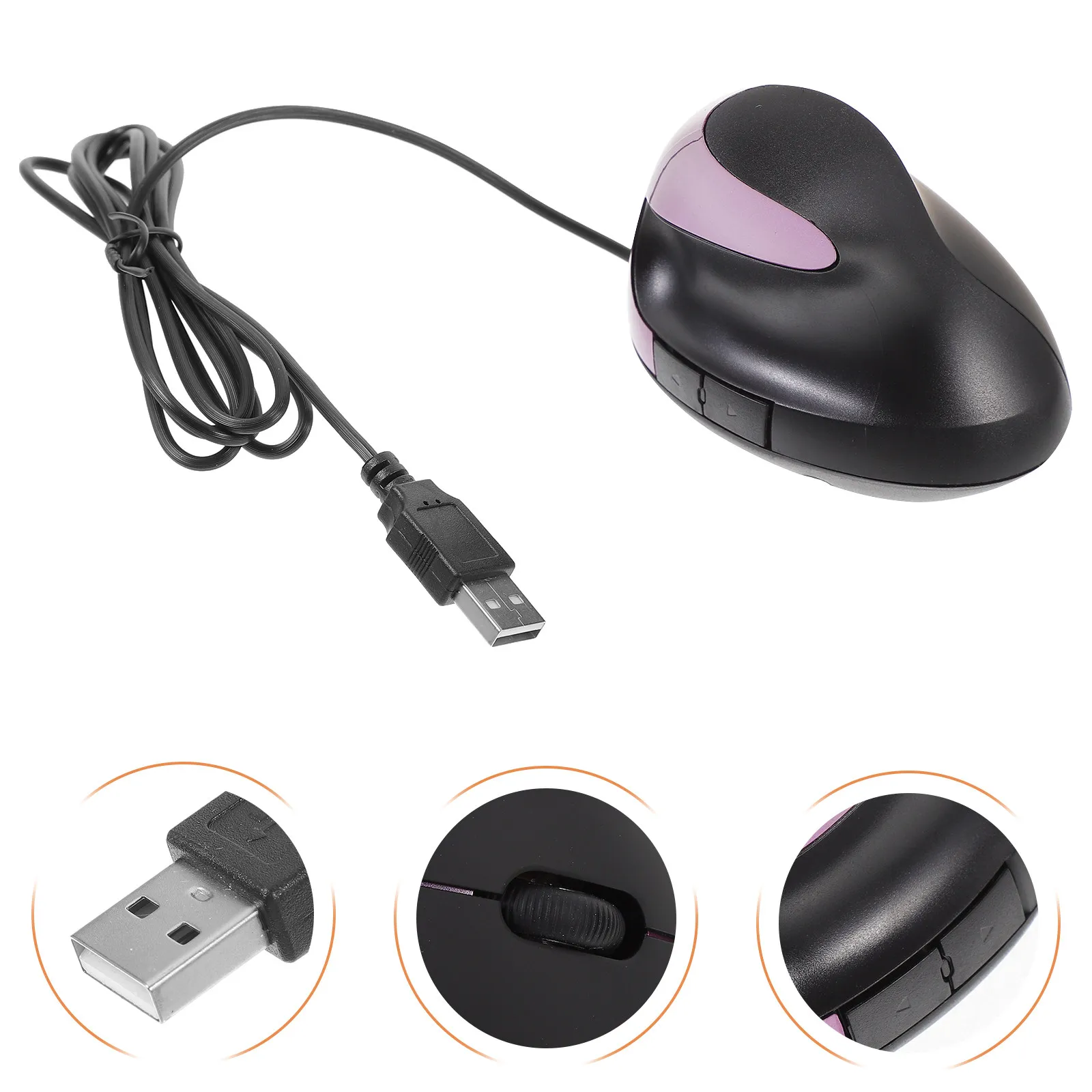 Vertical USB Mouse 5 Button Ergonomic Wired Mouse for Laptop and Computer Office Work Daily Use Reliable Performance Compact
Vertical USB Mouse 5 Button Ergonomic Wired Mouse for Laptop and Computer Office Work Daily Use Reliable Performance Compact
