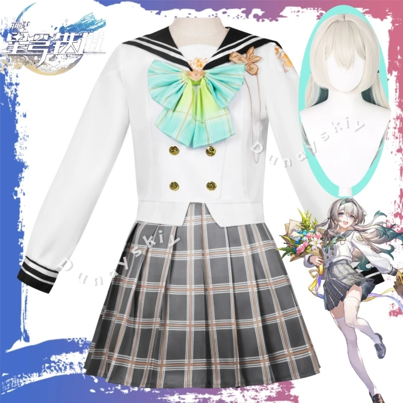 In Stock Firefly HSR Cosplay Costume Wig Honkai Star Rail Anime Game Cosplay Jk Sailor Uniform Halloween Party Outfit For Women
In Stock Firefly HSR Cosplay Costume Wig Honkai Star Rail Anime Game Cosplay Jk Sailor Uniform Halloween Party Outfit For Women