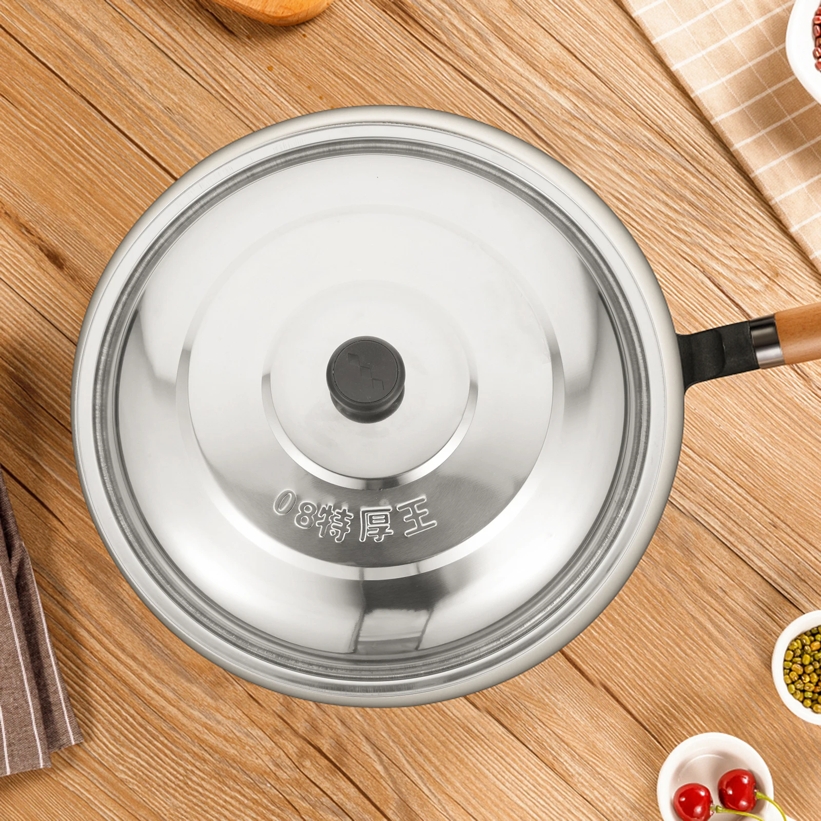 Stainless Steel Lid 35cm Pan Cover for Pots Pans Household Kitchen Accessory Stainless Steel Pan Lid Multi Function
Stainless Steel Lid 35cm Pan Cover for Pots Pans Household Kitchen Accessory Stainless Steel Pan Lid Multi Function