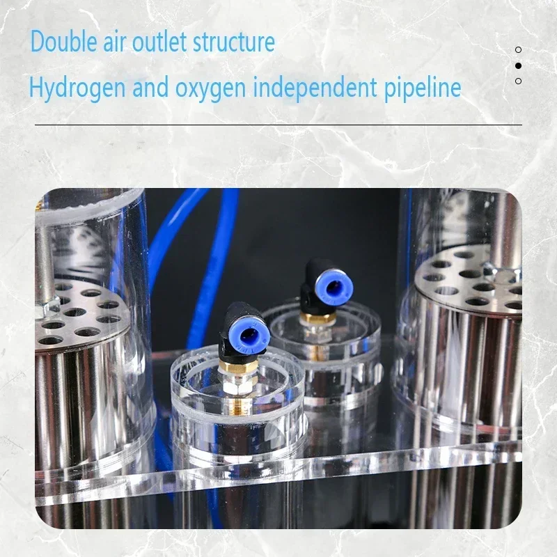 for Hydrogen-oxygen Separation Water Electrolysis Machine Double Outlet Popular Science Experimental Equipment
for Hydrogen-oxygen Separation Water Electrolysis Machine Double Outlet Popular Science Experimental Equipment
