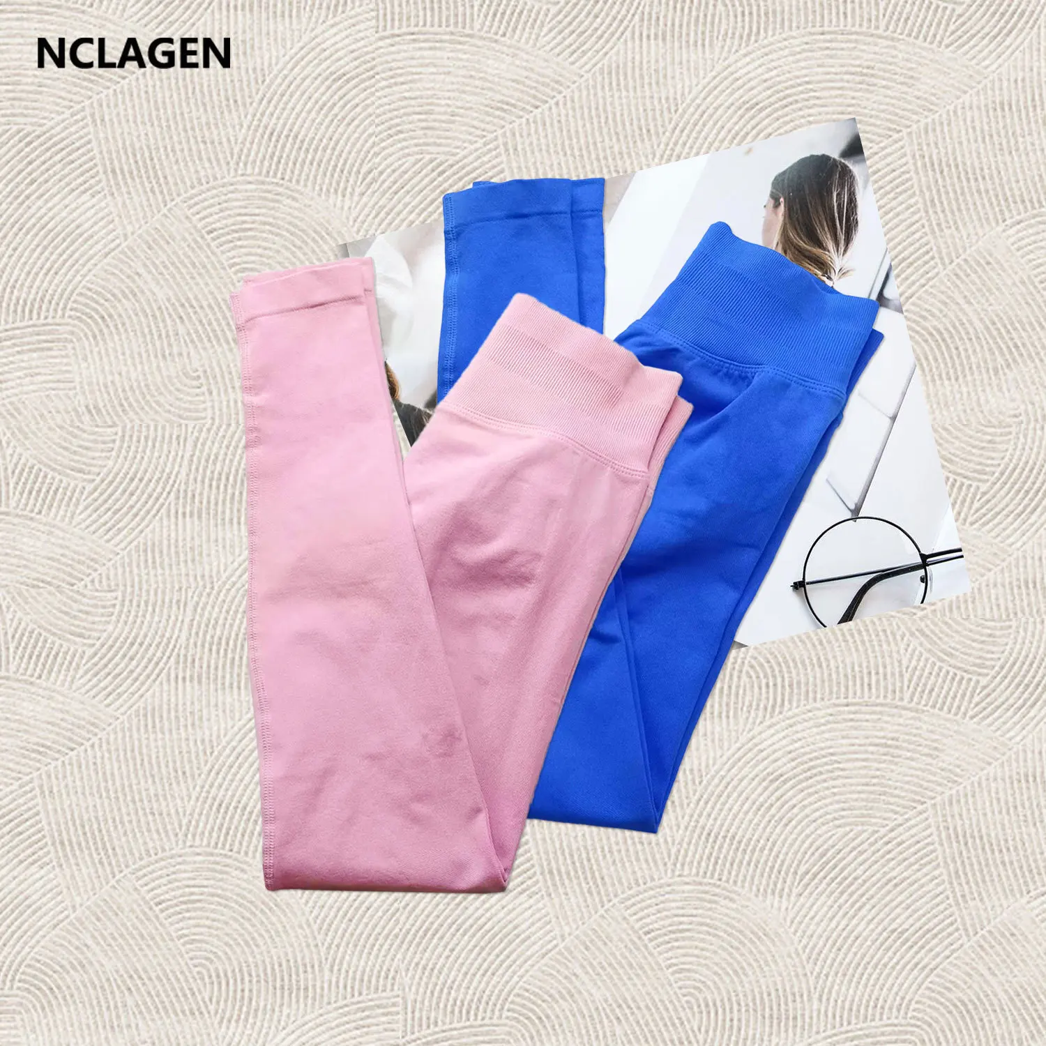 NCLAGEN Gym Seamless Leggings Woman 2PCS Low Rise Scrunch Booty Sports Tights Workout Clothes Push-up Fitness Pilates Yoga Pants
NCLAGEN Gym Seamless Leggings Woman 2PCS Low Rise Scrunch Booty Sports Tights Workout Clothes Push-up Fitness Pilates Yoga Pants
