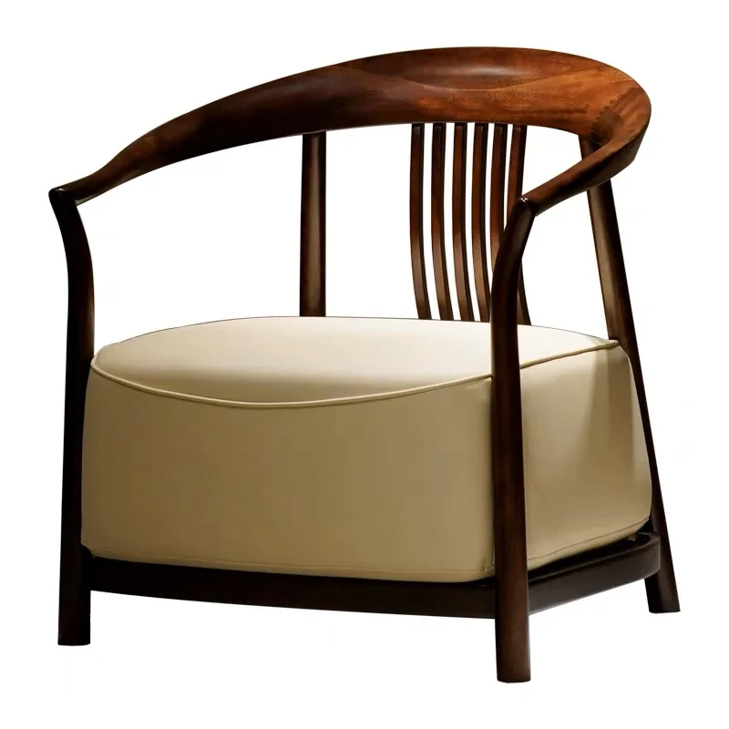 New Chinese leisure chair three-piece set of ebony all solid wood single sofa chair living room balcony armchair
New Chinese leisure chair three-piece set of ebony all solid wood single sofa chair living room balcony armchair