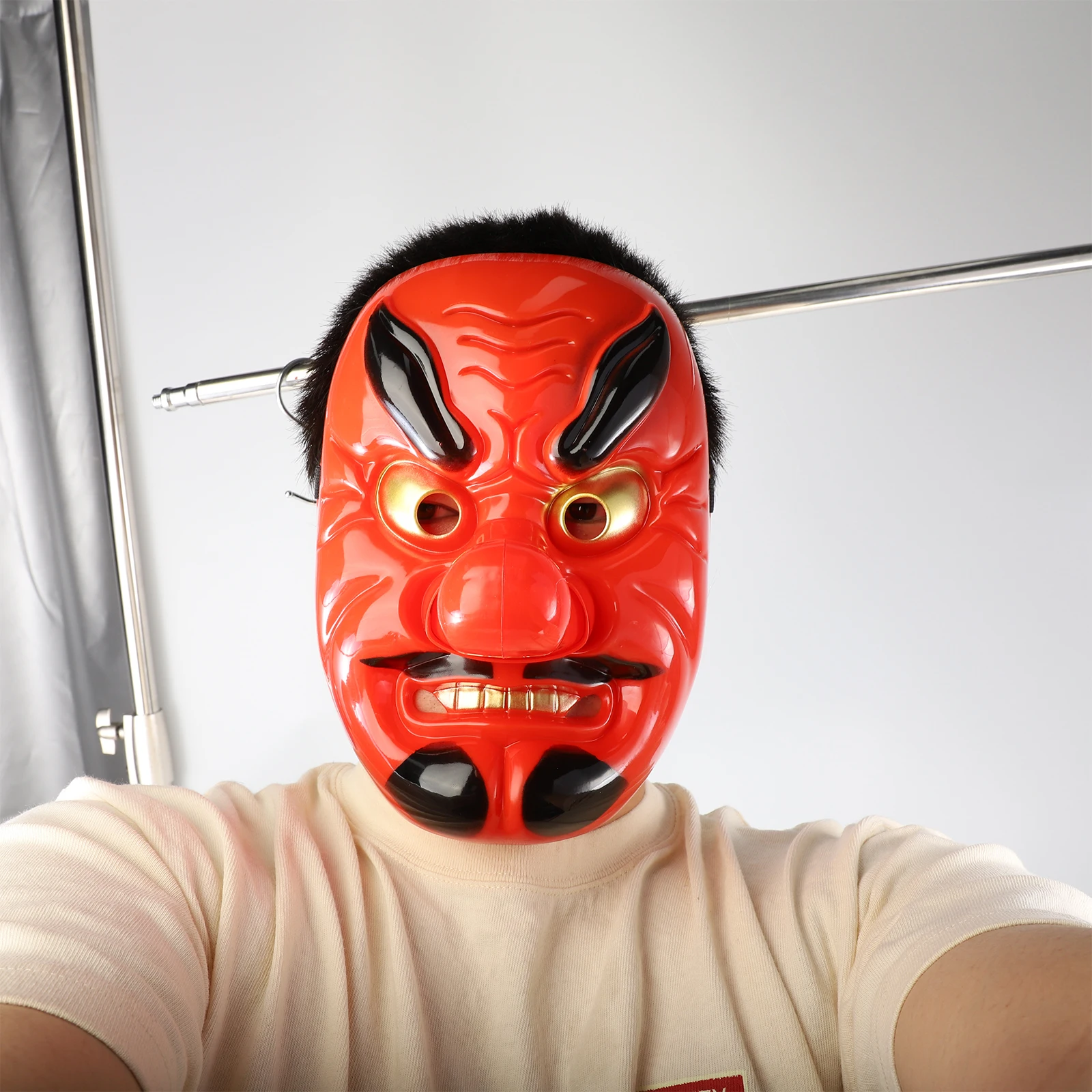 Halloween Tengu Mask Synthetic Material Horror Dress Up Creepy Cosplay Party Designed Face Bright Colors Distinctive
Halloween Tengu Mask Synthetic Material Horror Dress Up Creepy Cosplay Party Designed Face Bright Colors Distinctive