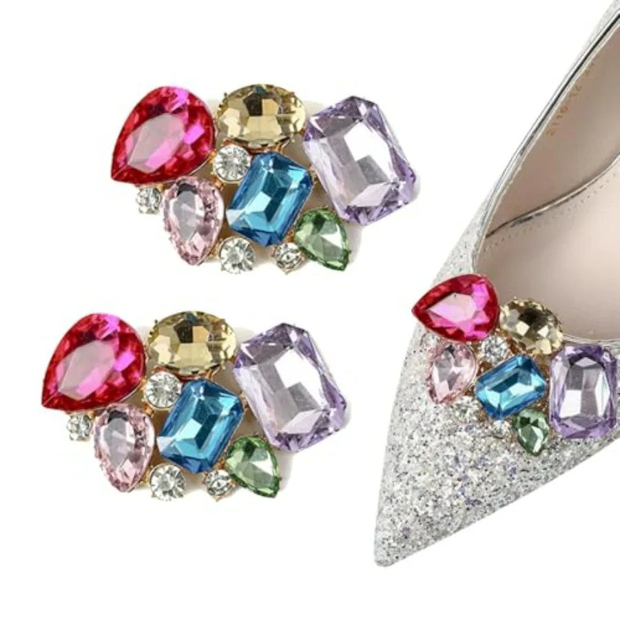 2Pcs Shoe Clips for Women Decorative Brilliant Multicolored Crystal Brooch Accessories for Heels Glitter Clip On Ornaments for
2Pcs Shoe Clips for Women Decorative Brilliant Multicolored Crystal Brooch Accessories for Heels Glitter Clip On Ornaments for