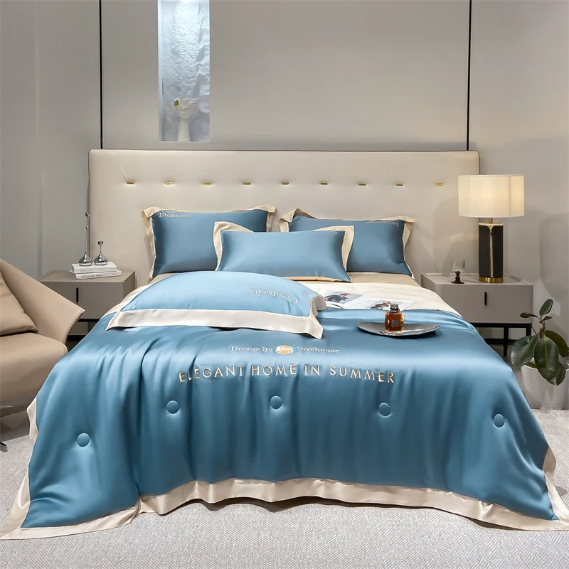 1Pcs solid color soft and comfortable single-piece summer cool quilt (without sheets and pillowcases), ir conditioner quilt
1Pcs solid color soft and comfortable single-piece summer cool quilt (without sheets and pillowcases), ir conditioner quilt